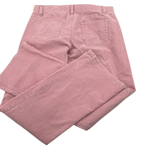 Old Navy Womens Pink Corduroy Stretch Bootcut Pants Size 8 Regular Mid Rise - Picture 7 of 8